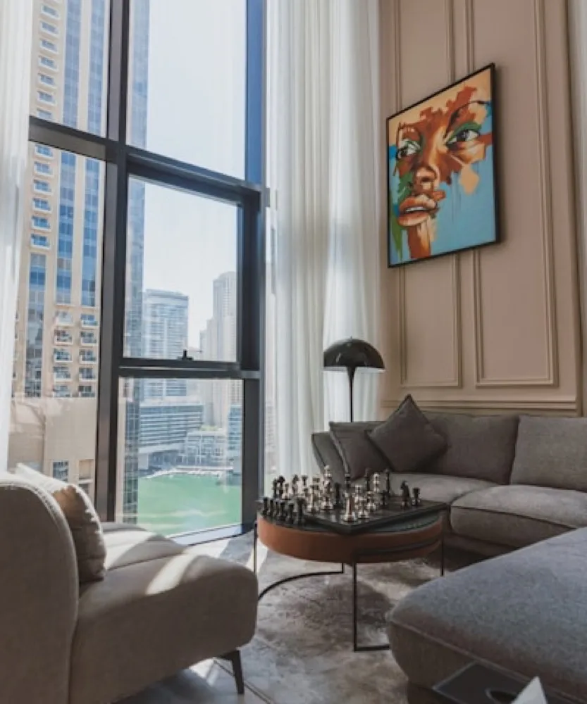 Managed apartment interior in Downtown Dubai
