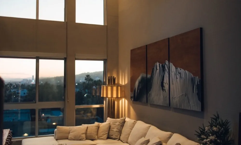 Managed apartment with a skyline view
