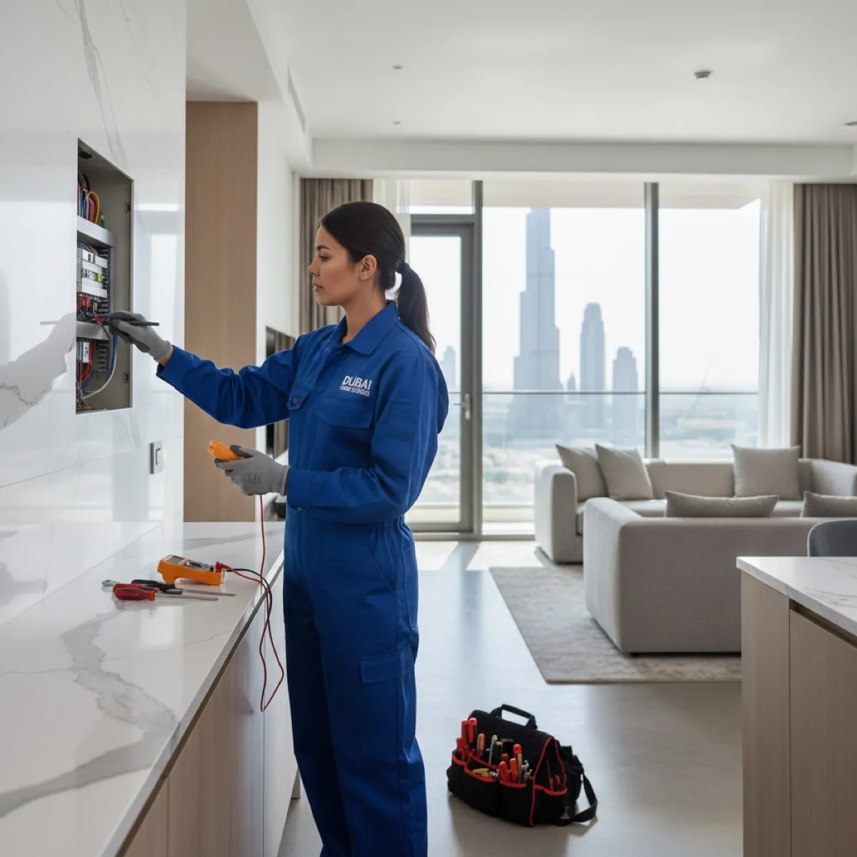 A Provident maintenance coordinator inspecting an apartment