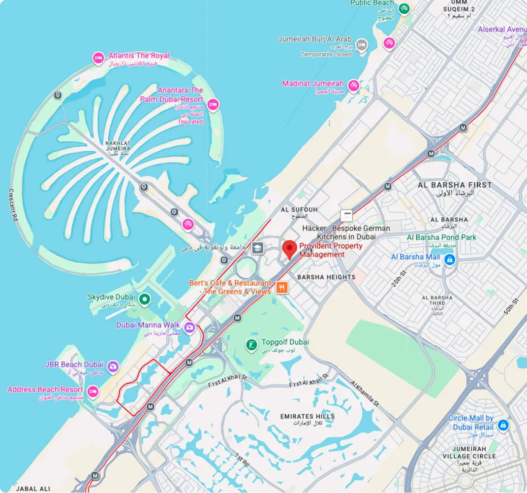 The Provident office in Al Sufouh, Dubai