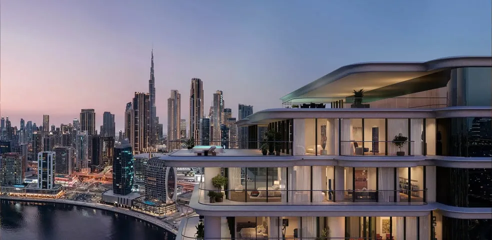 Dubai skyline at dusk